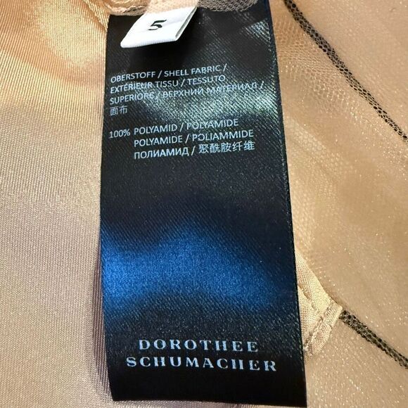 NWT Dorothee Schumacher Sensitive Transparency Tulle Skirt Caramel Size 5 / XL - Picture 7 of 8